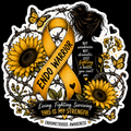 Endometriosis Sticker 5: Woman fighting a battle