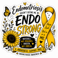 Endometriosis Sticker 13: Endo Strong Awareness