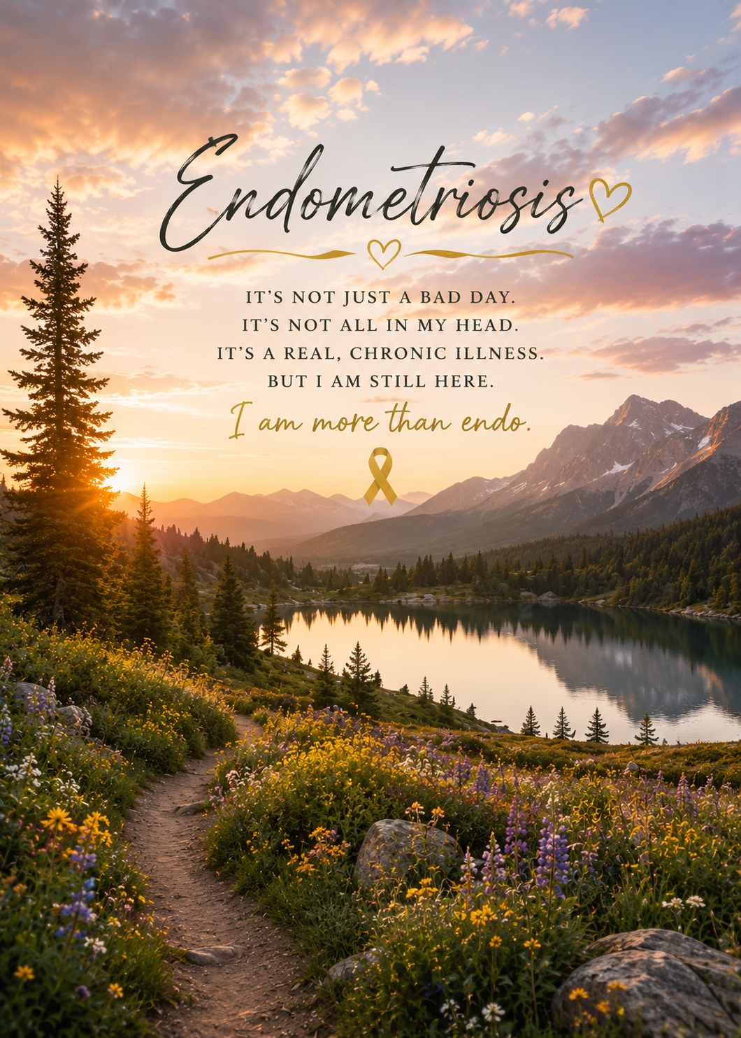 Endometriosis: Not Just a Bad Day- 5x7 Art print