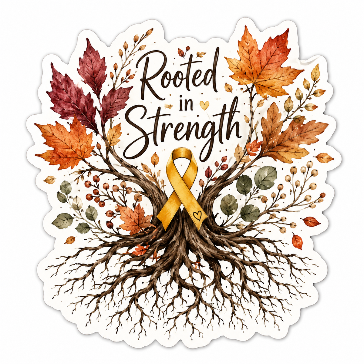 Rooted in Strength Sticker