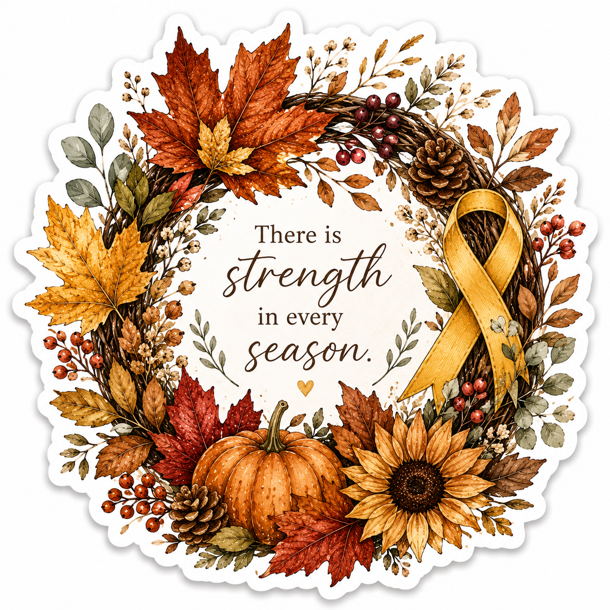 Autumn Strength Sticker