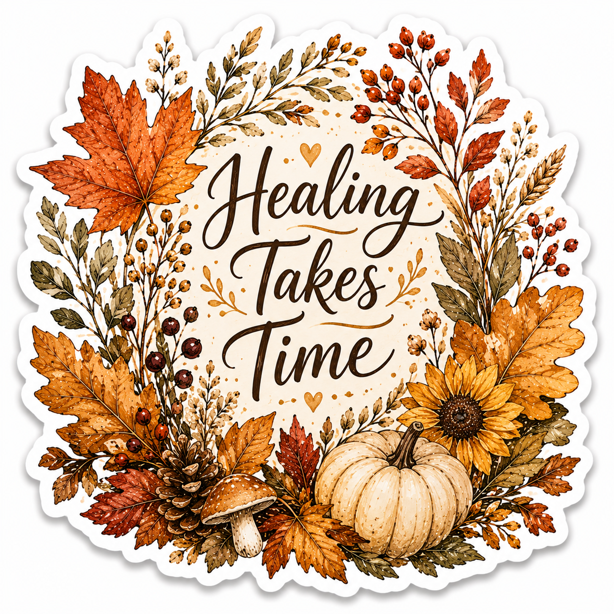 Healing Takes Time Sticker