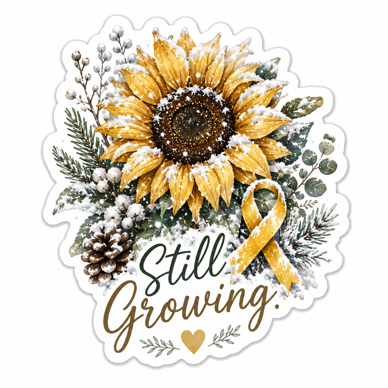 Still growing Sticker