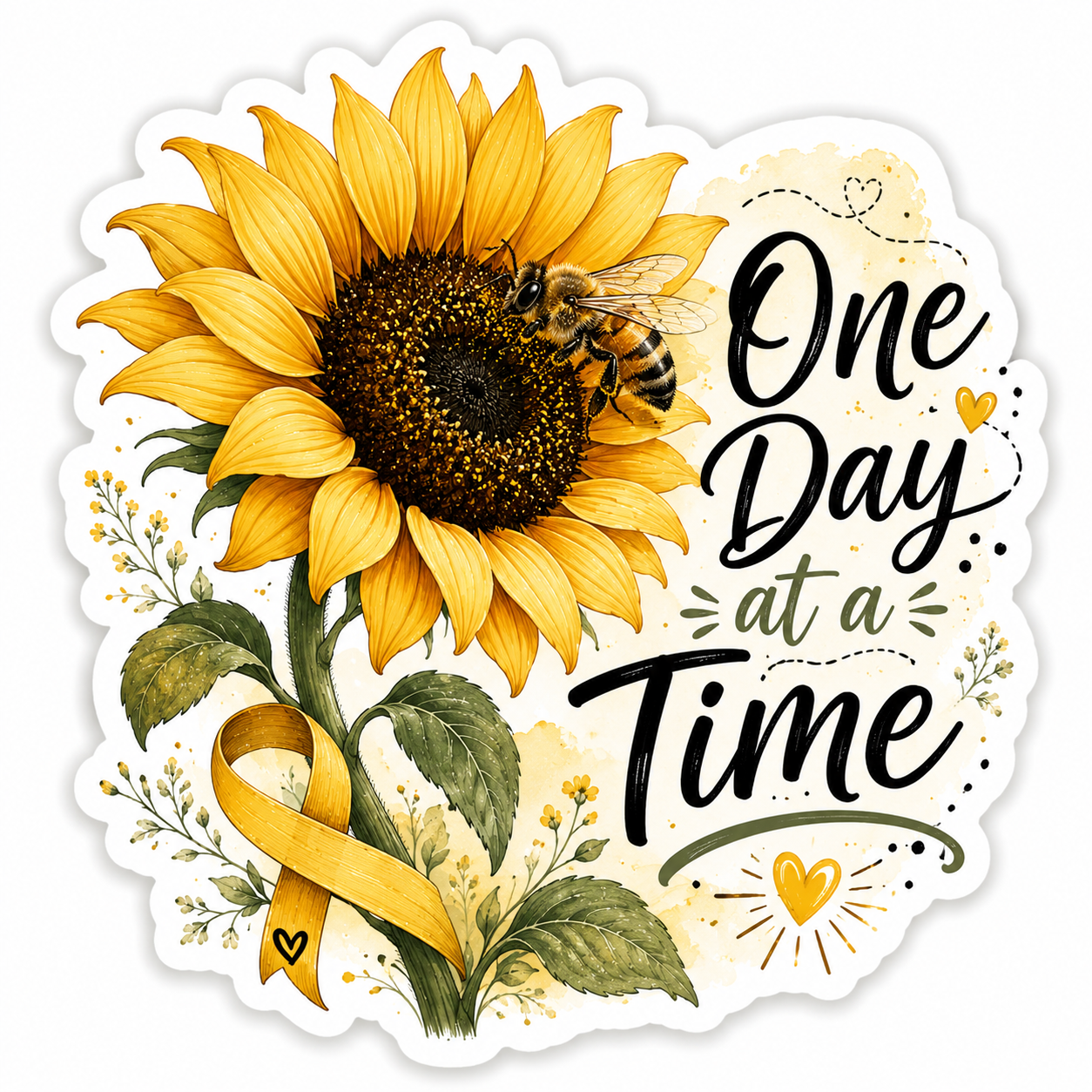 One Day at a Time Sticker