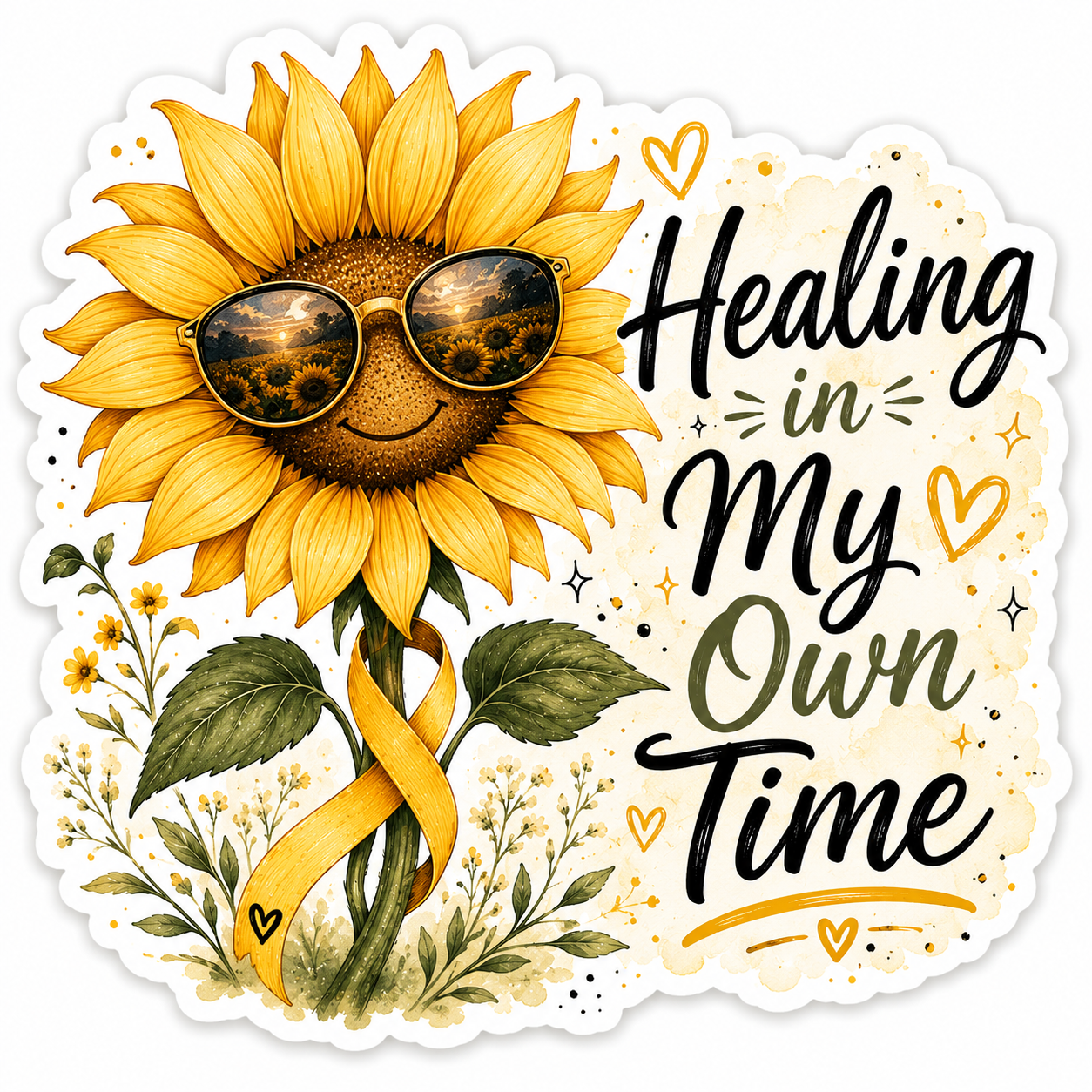 Healing in my Own Time Sticker