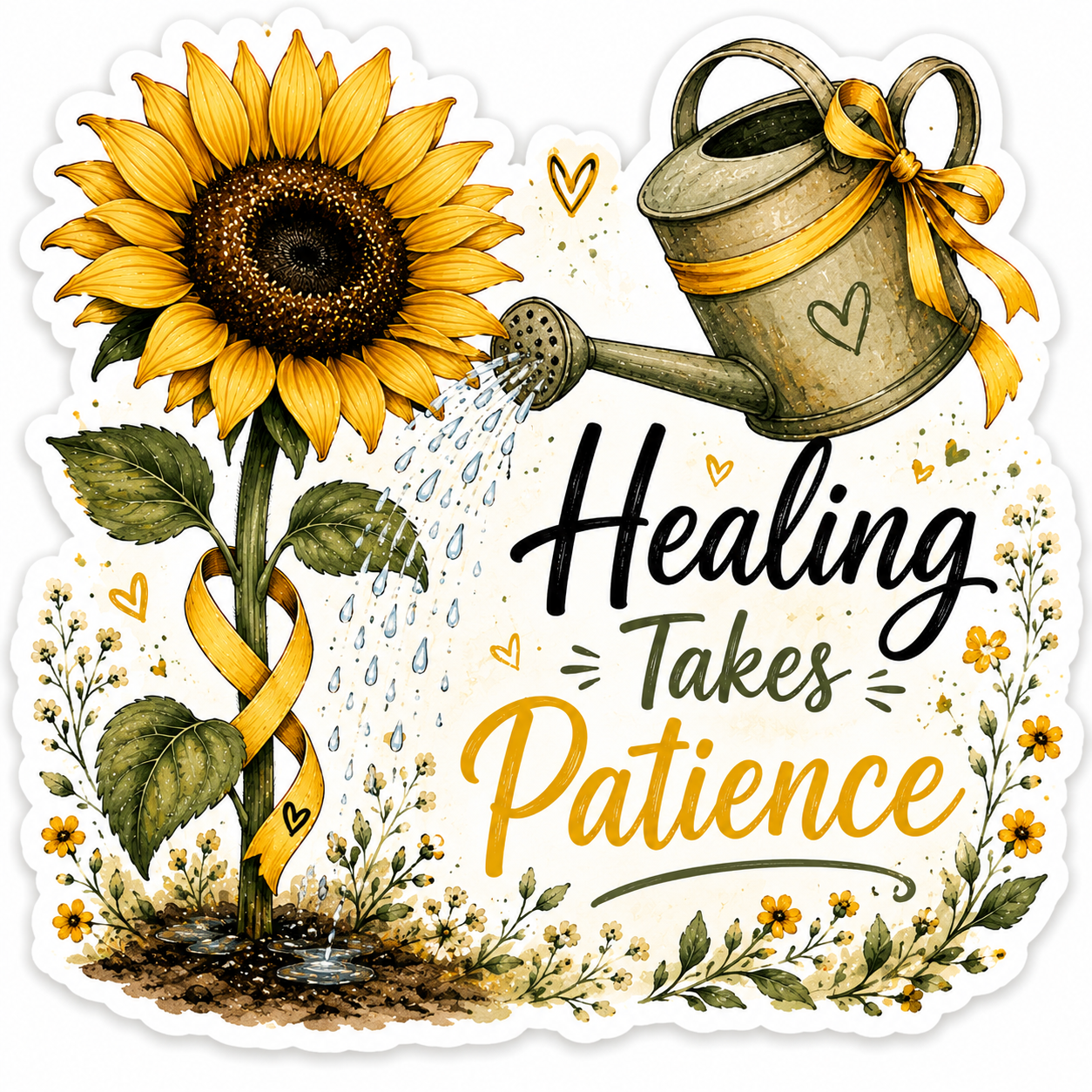 Healing Takes Patience Sticker