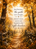 Golden Autumn Path- 5x7 Art Print