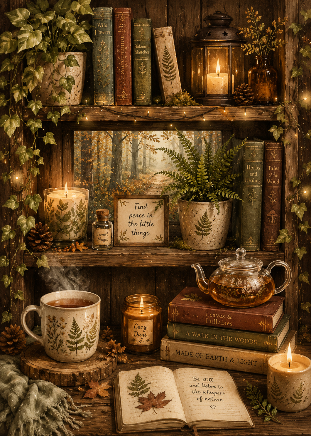 Cozy Autumn Retreat- 5x7 Art Print