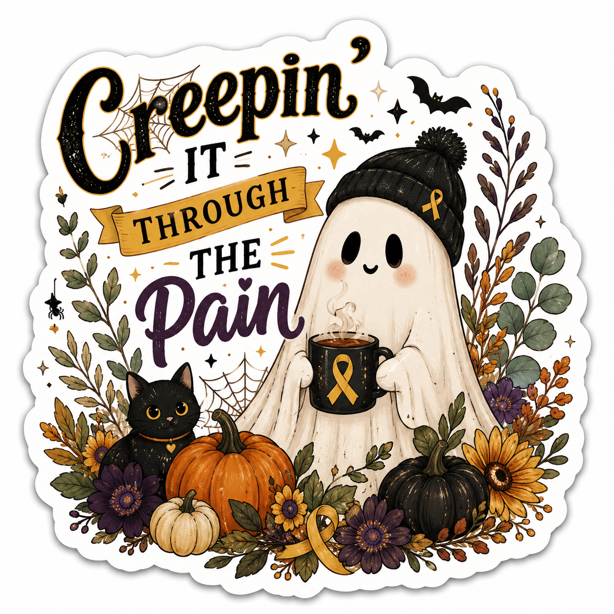 Creeping Through the Pain Sticker