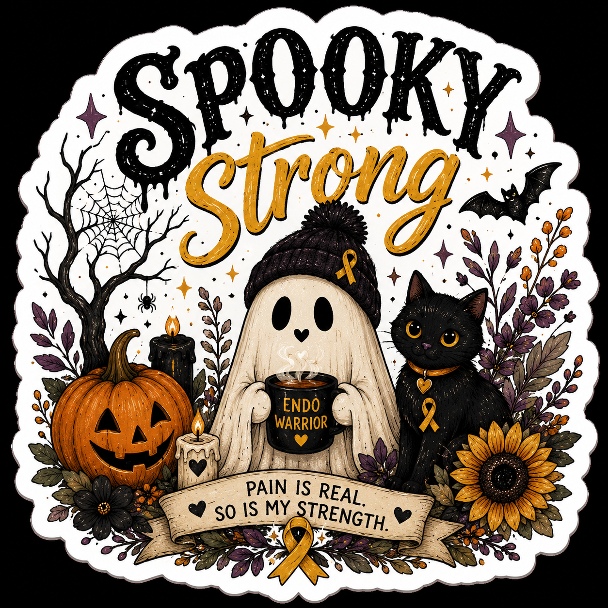 Spooky Strong Sticker