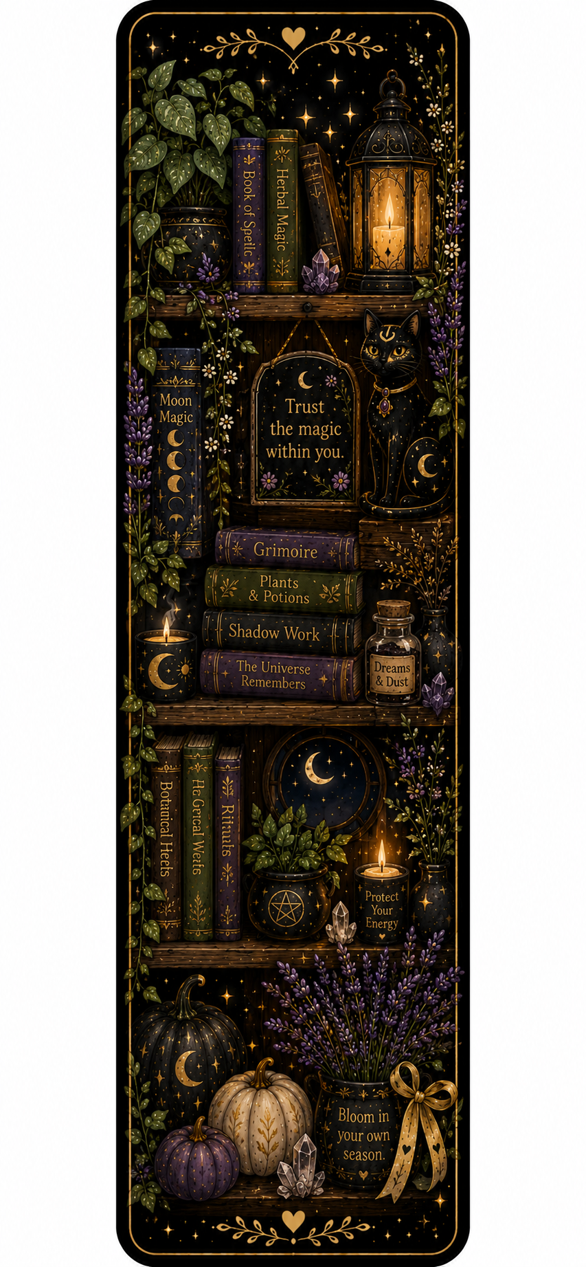 Witch’s Bookshelf Bookmark