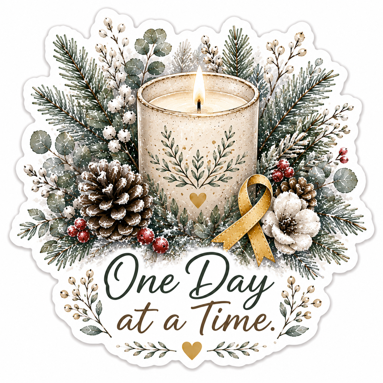 One Day at a Time Sticker