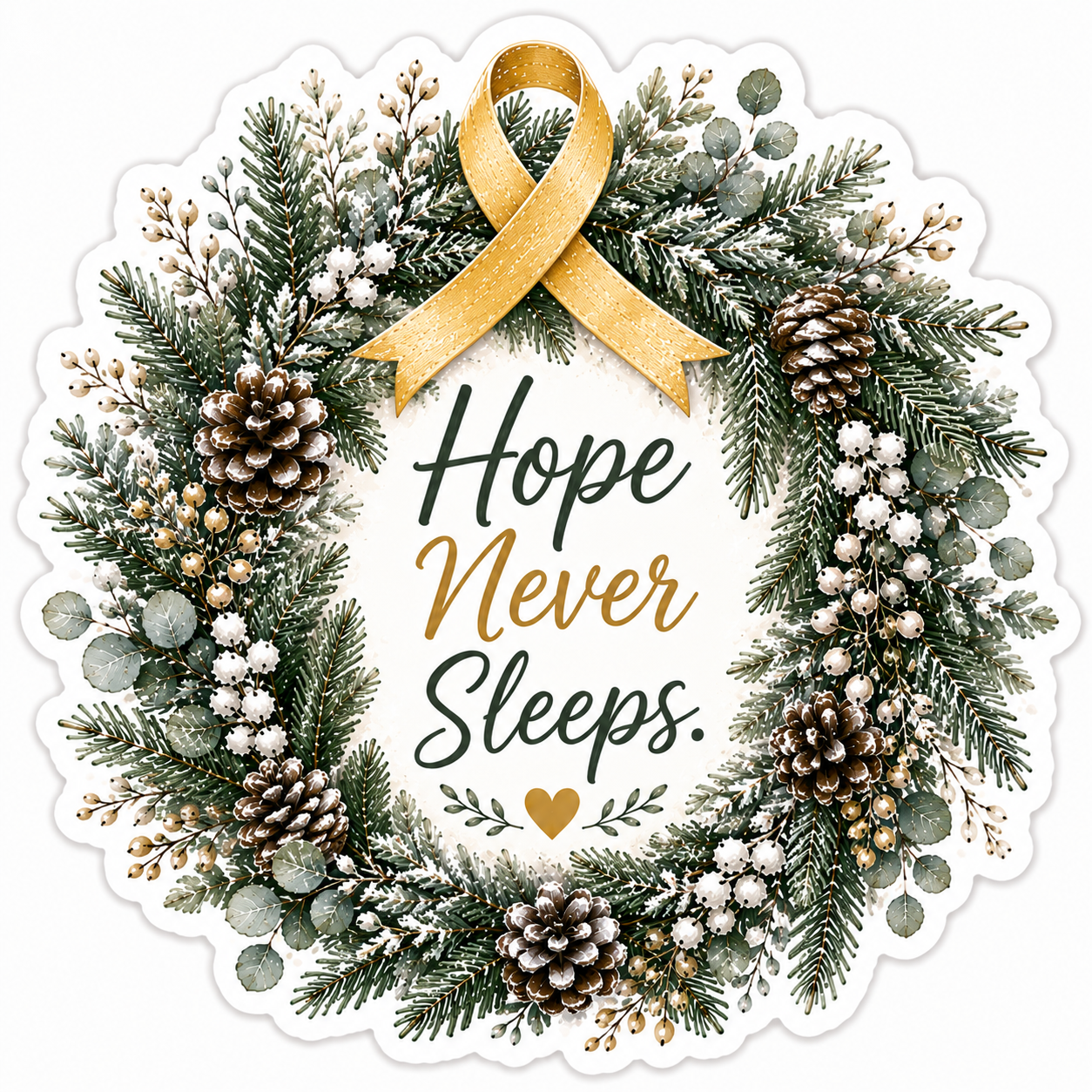 Hope Never Sleeps Sticker