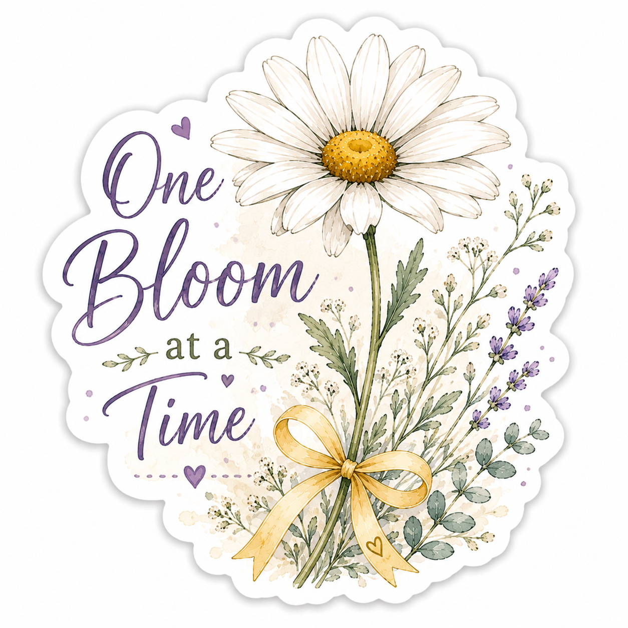 One Bloom at a Time Sticker