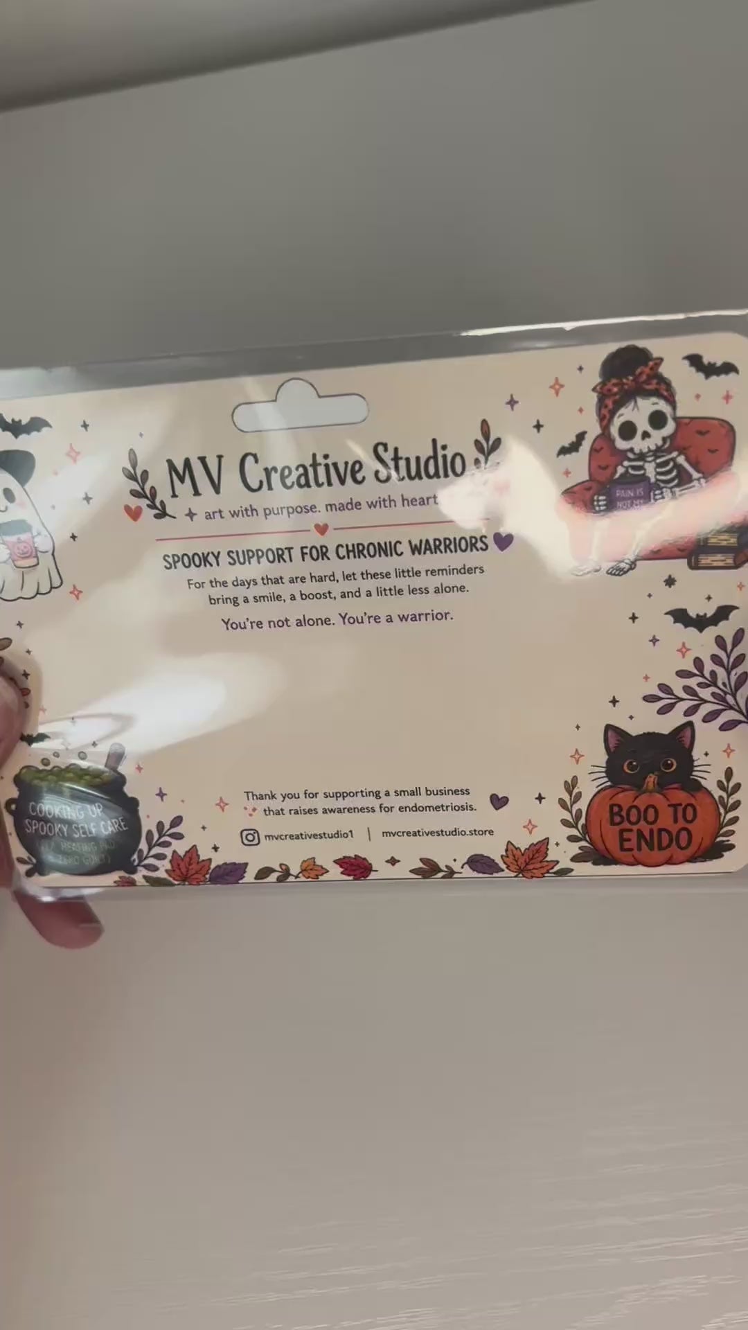 Spooky Support Halloween Sticker Bundle | Chronic Illness Awareness Gift